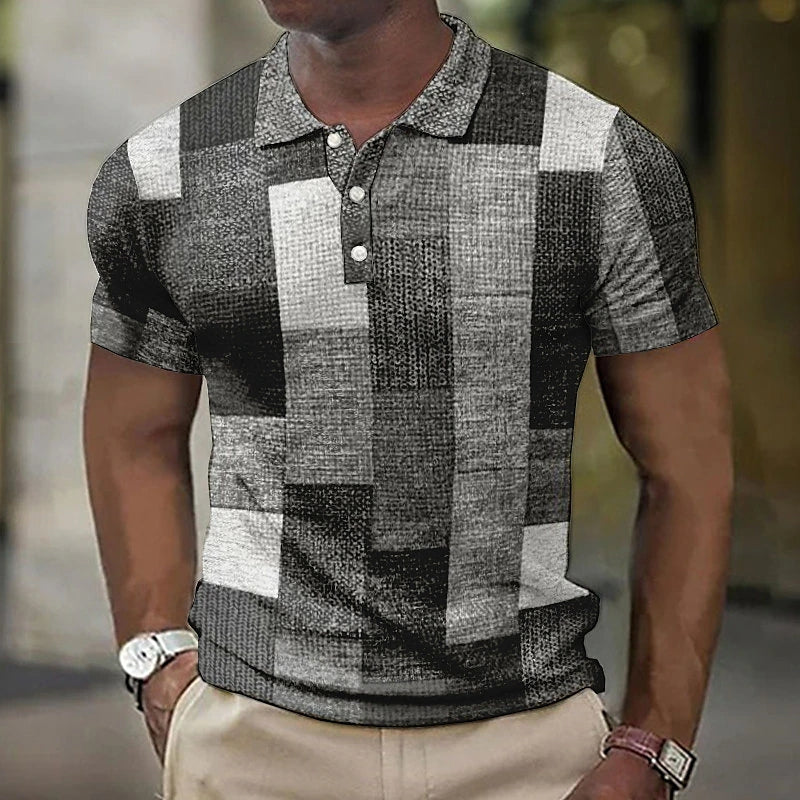 Polo Shirt Kort Mouw Multicolor 100% Katoen Casual