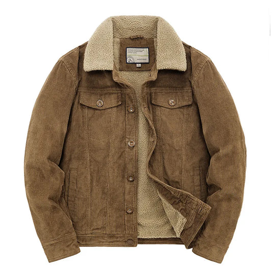 Heren Winterjas Warm Gevoerd Waterdicht Sherpa Stijl - StudioMarella