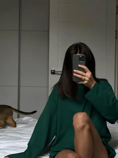 Oversized Trui Basic Lange Mouw