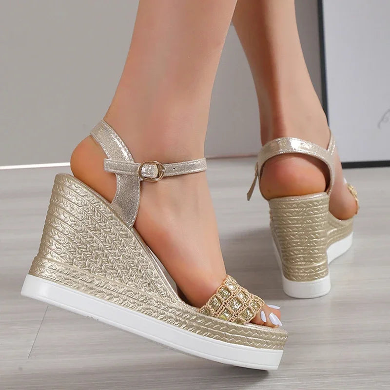 Zomer Sandalen Glitter Glam Dame