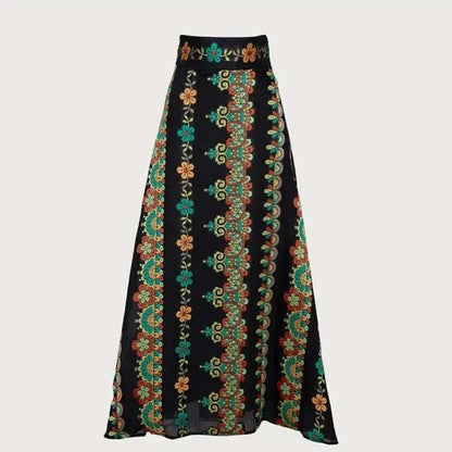 Rok Set Bloemen A-Lijn Jurk Vintage Stijl