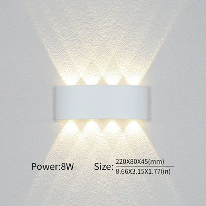 Minimalistische LED-wandlamp voor binnen of buiten - Aluminium - Zwart of Wit - 2W tot 10W