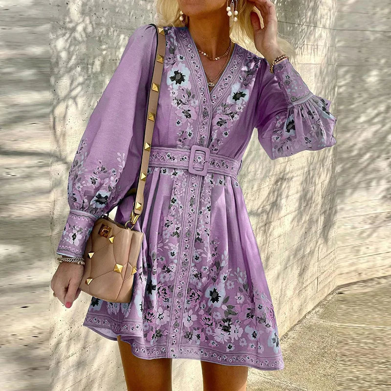 Vrouwelijke Zomerjurk Boho Mini Jurk voor Vrouwen