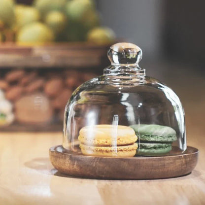 Glazen Voorraadpot met Houten Deksel voor Keuken & Voorraad