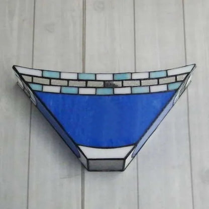 Tiffany Wandlamp Glas E27 Retro Blauw Woonkamer Slaapkamer Gang LED Wandverlichting Pastorale Stijl Eetkamer Studeerkamer