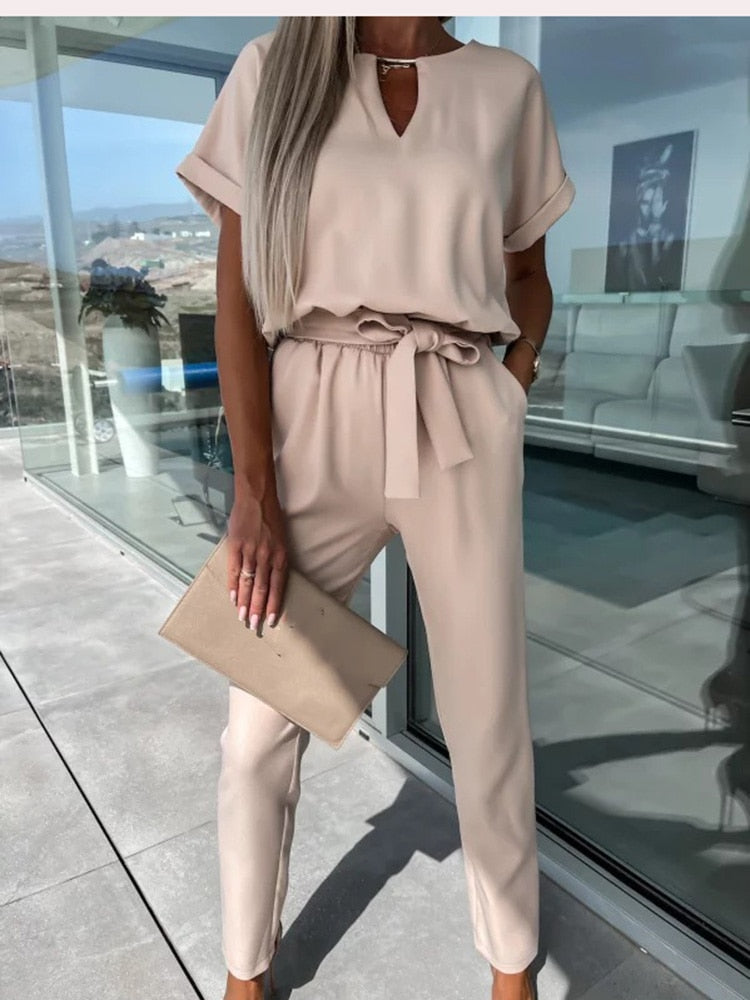 Zomer Jumpsuit Wijde Pijpen Vrouwelijk Model - StudioMarella