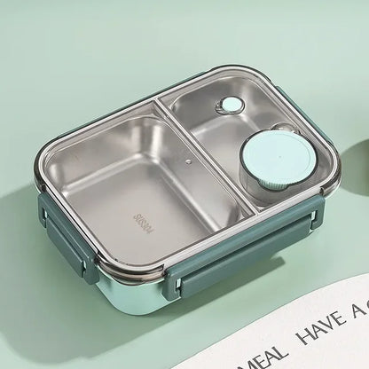 Roestvrijstalen Geïsoleerde Lunchbox Met Compartimenten En Lekvrije Deksel Voor Warme En Koude Maaltijden Onderweg