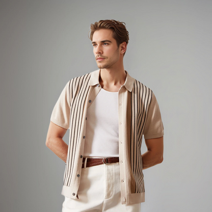 Heren Polo Milanello Klassieke Elegante Look