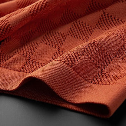Gebreide Polo Shirt Heren Klassiek Comfortabel