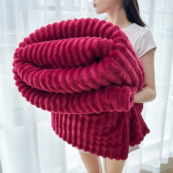 Sansoti Flanellen Dekbedovertrek 240x220 cm | Zacht Fleece & Dubbelzijdig | Luxe Hotelcomfort