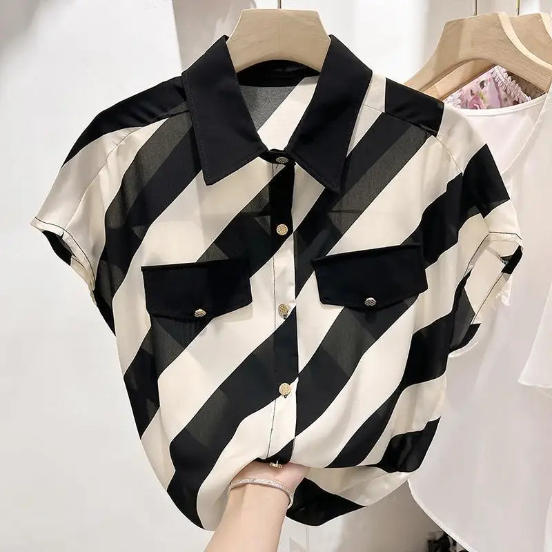 Zomer Polo Heren Casual Katoen Lichtblauw - StudioMarella