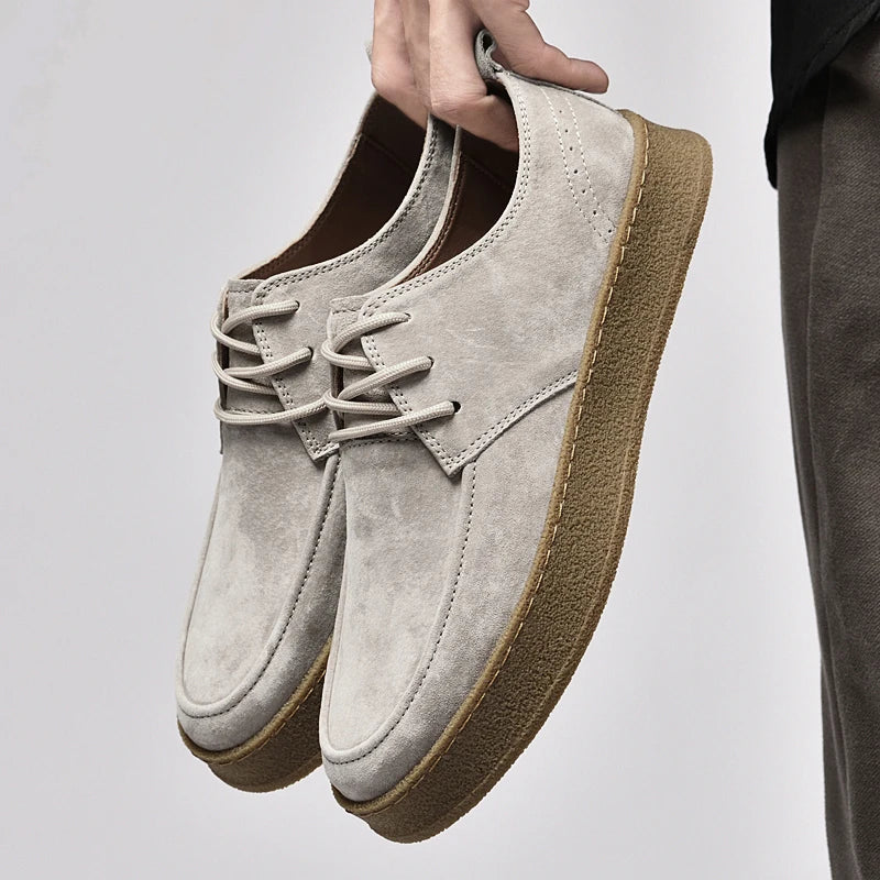 Heren Sneaker van Wildleder Comfortabel Elegant