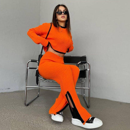 Vrouwelijke Tweedelige Set jurk en broek
