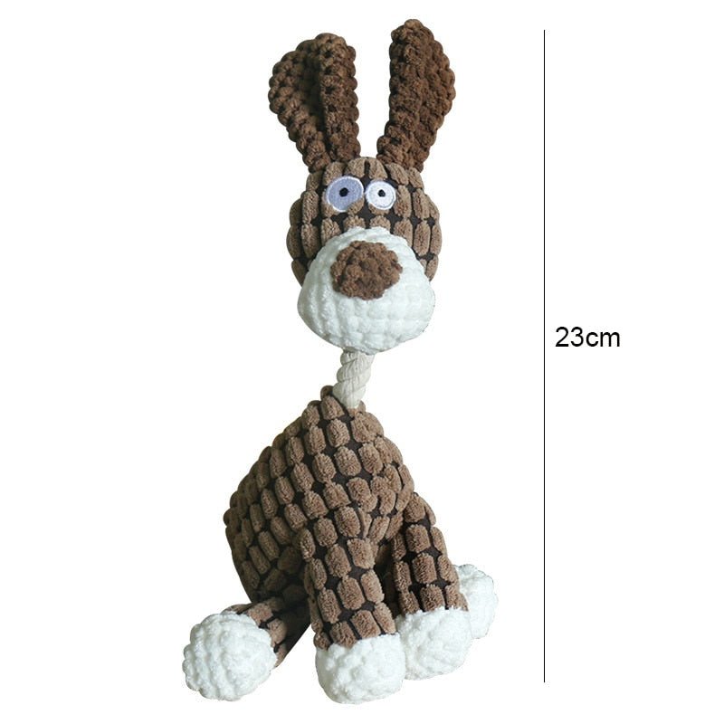 Pluche Hondenspeelgoed Knuffeldieren Stevig en Interactief voor Alle Hondenrassen Speelsheid Stimuleren Knauwen Apporteren Kauwbestendig Design