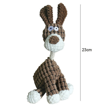 Pluche Hondenspeelgoed Knuffeldieren Stevig en Interactief voor Alle Hondenrassen Speelsheid Stimuleren Knauwen Apporteren Kauwbestendig Design