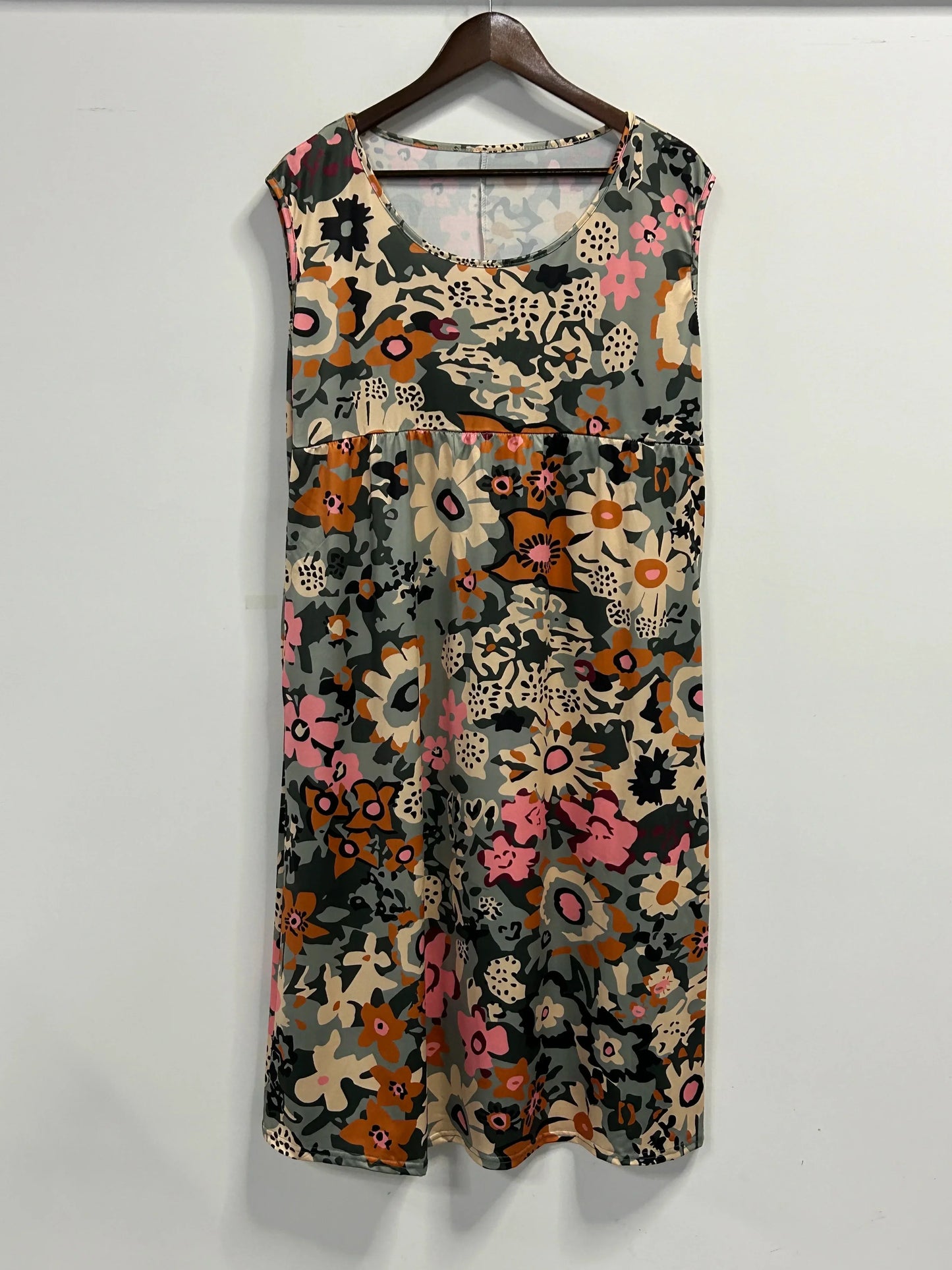 Bloemen Midi-Jurk Luxe Elegante Zomerjurk