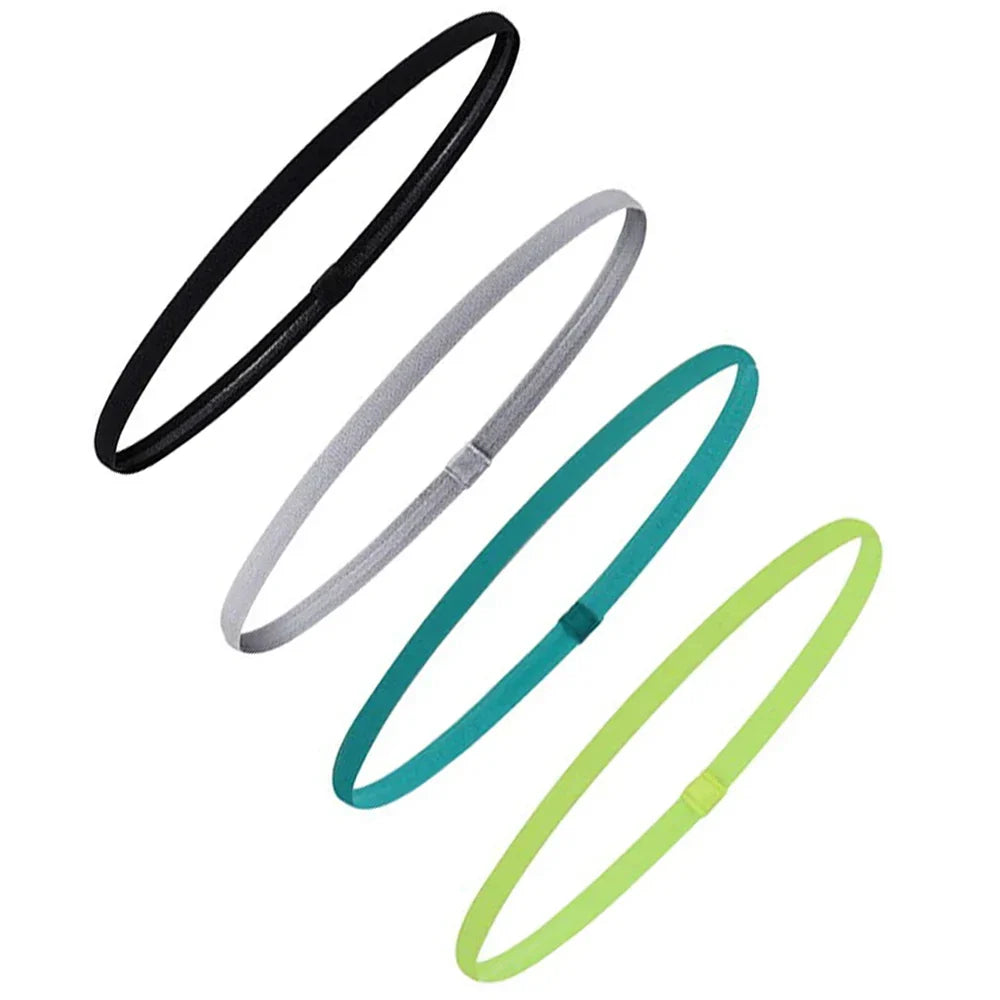 Elastische Sport Haarbanden 4 Stuks – Antislip Design Dames & Heren Yoga Running