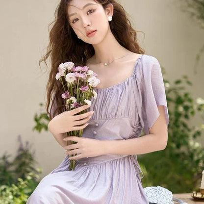 Elegante Zomerjurk Rood Jurk voor Vrouw