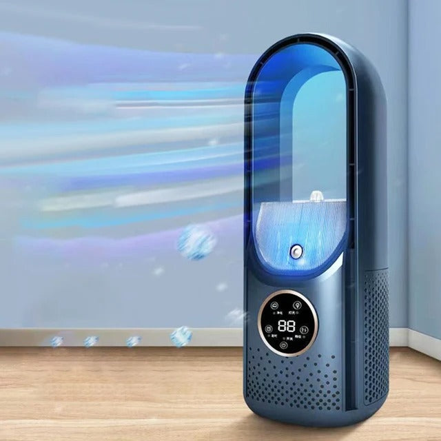 Draadloze Compacte Luchtkoeler met Stille Ventilator – Handig USB-Apparaat voor Thuis en Kantoor – 100ml Watertank