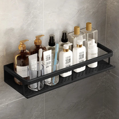 Doucherek Aluminium Zwart 30 50 60cm Wandrek Badkamer Douche Opbergplank Shampoo Rek Ruimtebesparend