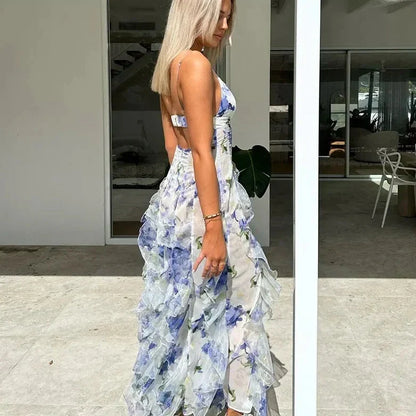 Vrouwelijke Bloemenjurk Elegante Zomerjurk voor Dames