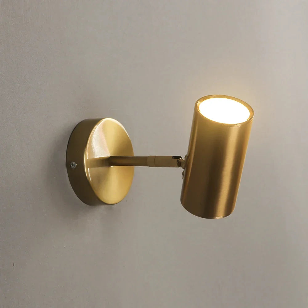 Wandspot LED Draaibaar Metaal Zwart Goud Geïntegreerd Slaapkamer Woonkamer Leeslamp Accentverlichting Modern Minimalistisch