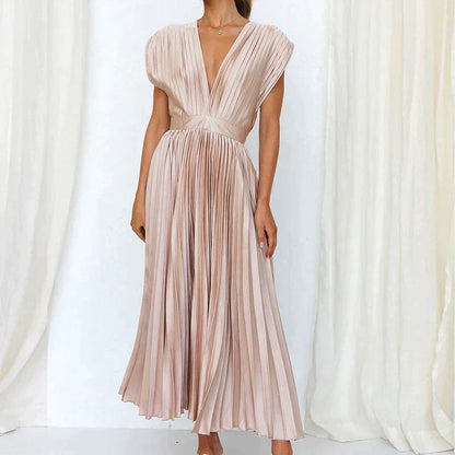 Elegante Plooirok voor Vrouw Jurk met Plooien