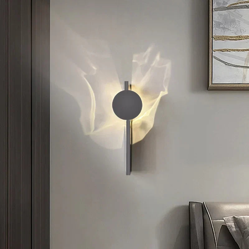 Draaibare Wandlamp met Golvend Design – Modern LED Wandverlichting voor Interieur