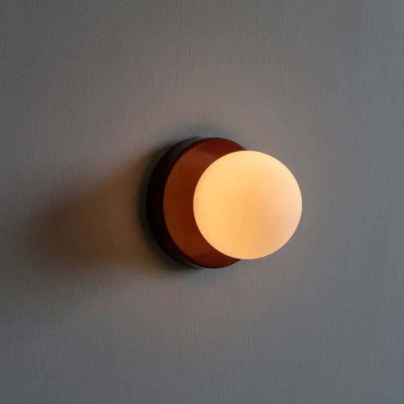 Wandlamp Glas Rond Nordisch Minimalistisch G9 LED Zwart Wit Groen Slaapkamer