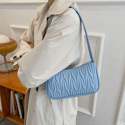 Luxe Handtas van Leer met Gouden Sluiting