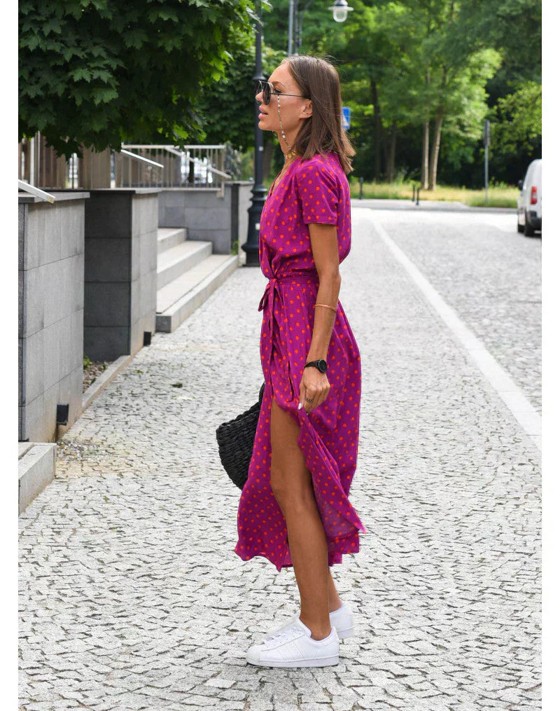 Dames Elegante Jurk met V-hals