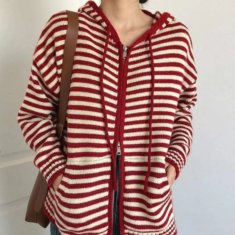 Heren Hoodie Gestreept Casual Trui