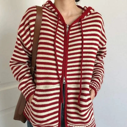 Heren Hoodie Gestreept Casual Trui