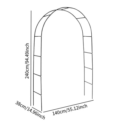 Metalen Tuinboog 240x140cm IJzer Klimplanten Rozen Bruiloft Boog Tuin Prieel DIY Rozenboog Wijnstok Pergola Buitendecoratie