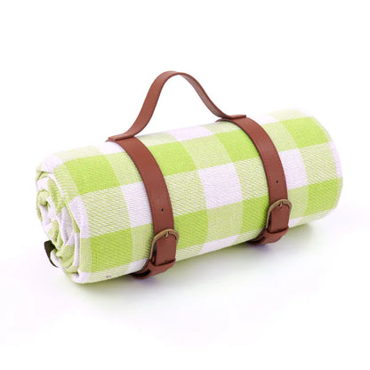 Picknickdeken Waterdicht Geruit Met Draagriem 150x200 Of 200x200 cm