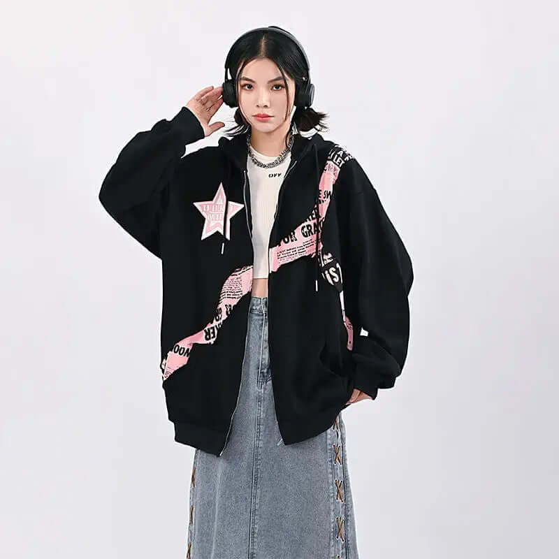 Dames Hoodie Oversized Comfortabel met Leuke Print