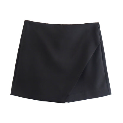 Korte Skort Broek met Rok Effect voor Vrouw