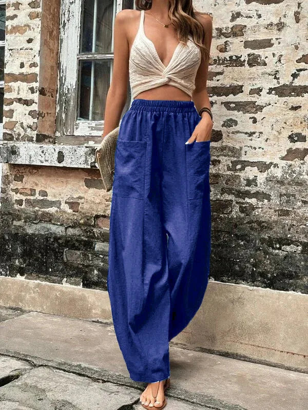 Vrouwelijke Broek Stijlvol Comfortabel Modieus Model