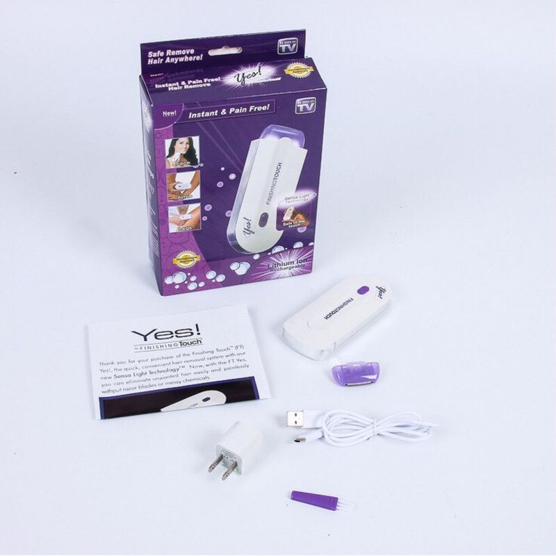 Oplaadbare Haarontharingsapparaat met LED — Pijnloos en Veilig Epilator voor Gezicht, Armen en Benen