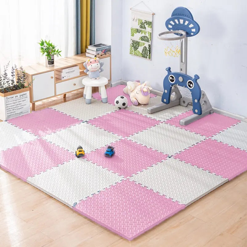 Vloerkleed Kinderkamer Speelmat EVA Foam Puzzelmat 30x30cm Interlock 16 Stuks