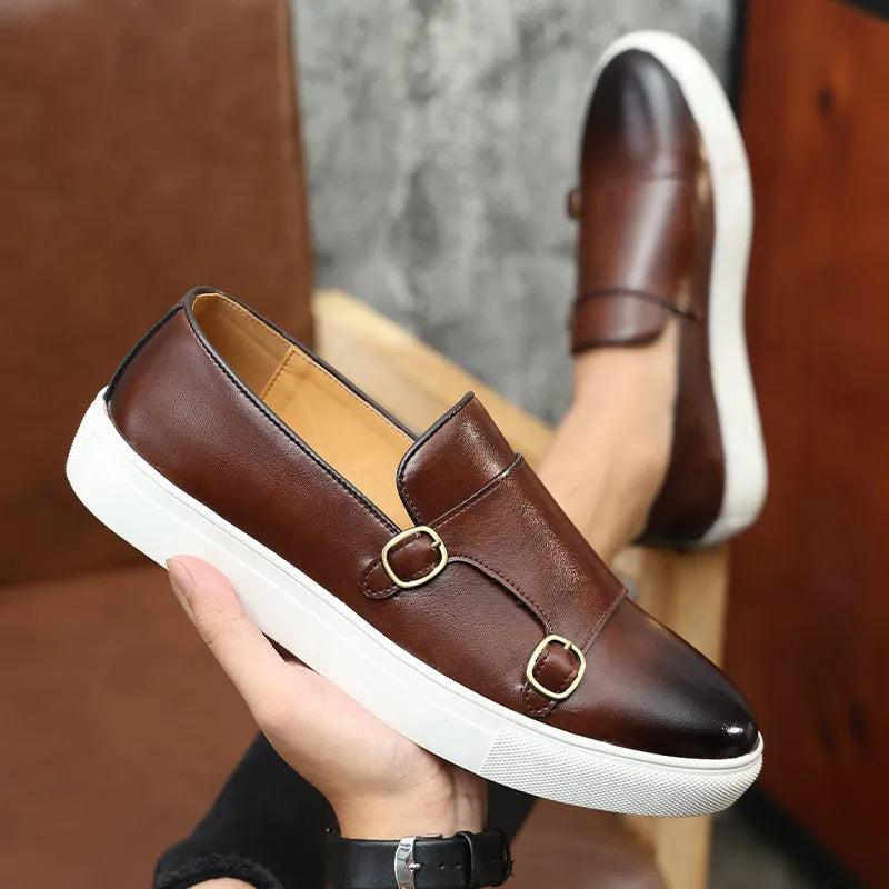 Leren Loafers Heren Bellini Stijl → Leren Heren Loafers Elegant Bellini Design - StudioMarella