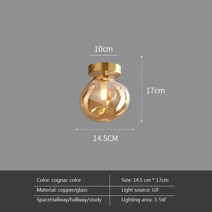 Moderne LED plafondlamp van glas – design plafondverlichting met E27 fitting voor woonkamer, slaapkamer en keuken
