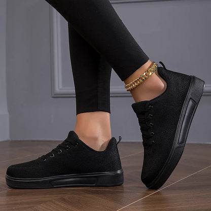 Zwarte Sneakers voor Dames en Heren Leer