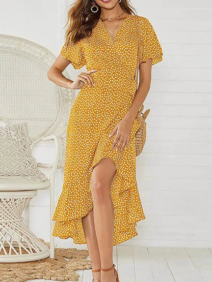 Variant image for Summer Breeze | Vestito Lungo Estivo Donna Floreale in Chiffon-11