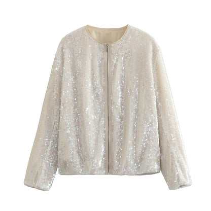 Bomberjack Glitter Ritsjas Met Kap