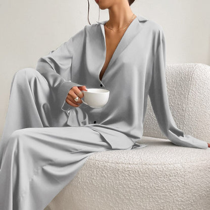 Dames Pyjama Set Satijn Zacht Luxe Slaapkleding