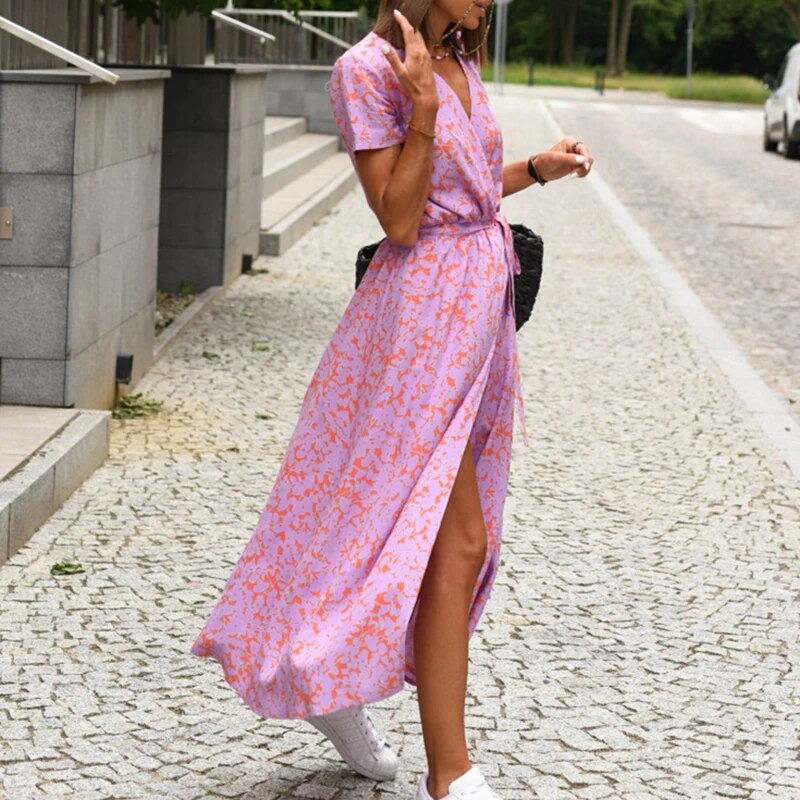 Dames Jurk Bloemenprint Lente Zomer Collectie