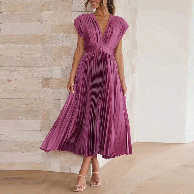Elegante Plooirok voor Vrouw Jurk met Plooien