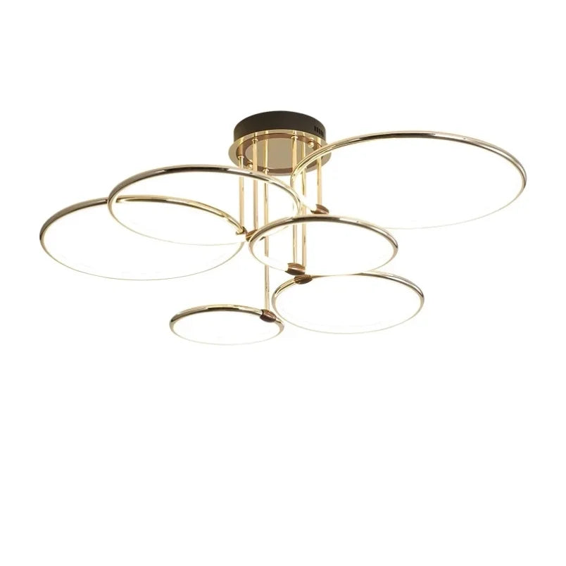 Sansoti | LED Ring Plafondlamp – Moderne Design Plafonnière (3–6 Ringen) – Dimbaar & Warm/Neutraal/Koud Licht