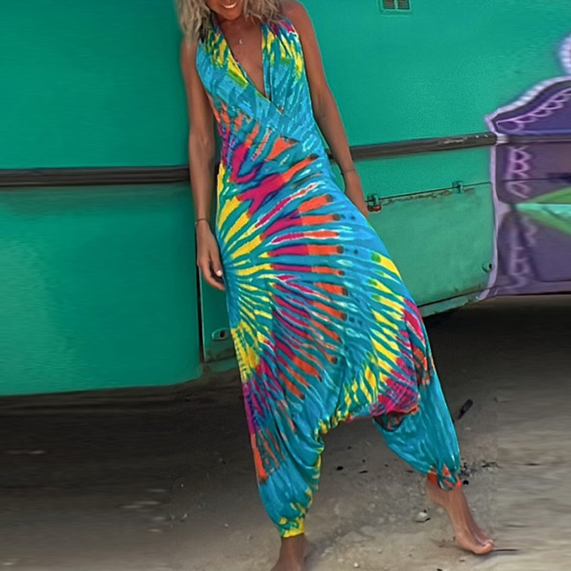 Zomer Jumpsuit Jurk voor Vrouw Zacht en Comfortabel
